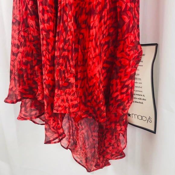 London Times Silk ruched bodice longer in back sleeveless midi dress NWT 8 - Picture 11 of 16